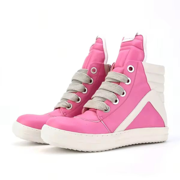 High-Top Thick-Soled Casual Personality Fashion Thick Laces Men's Sneakers All-Match Fashion Casual Shoes Men