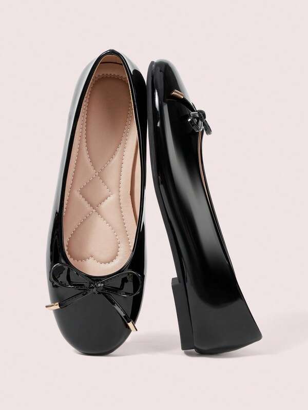 CUCCOO DOLLMOD Women's Flats, Round Toe Ballet Flats, Comfortable Slip-On Dress Business Leisure Work Office Ballet Shoes Flats